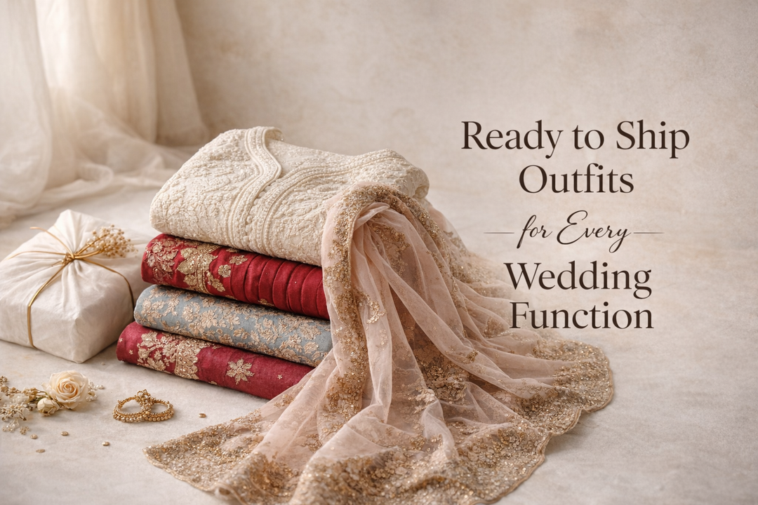 Ready to Ship Outfits for Every Wedding Function