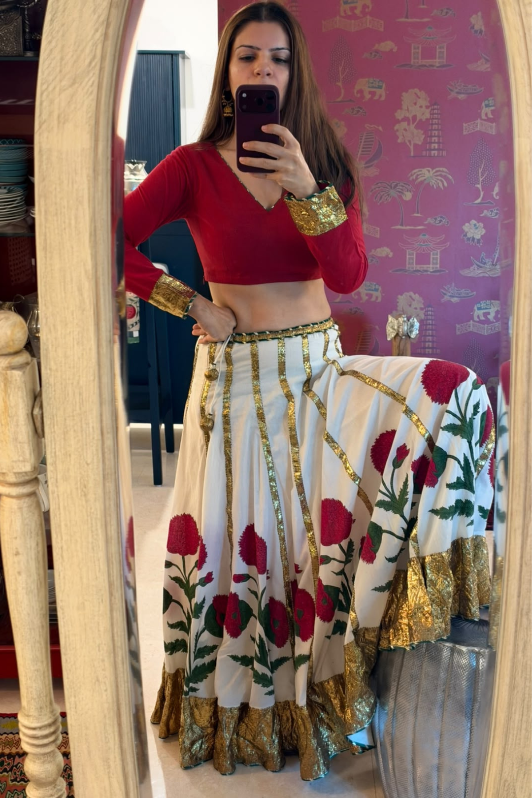 Boota Haseena ghagra set (Set of 3)