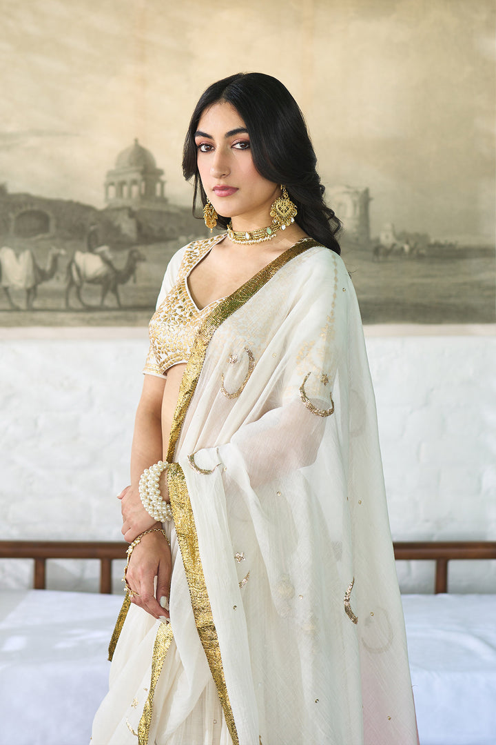 Ombre gota pink double layer ombre lehenga with gotapatti blouse with dupatta ( set of 3 )