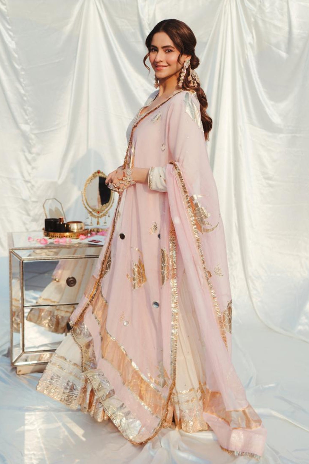 Aamna Shariff in Chaand Eid Sharara Set