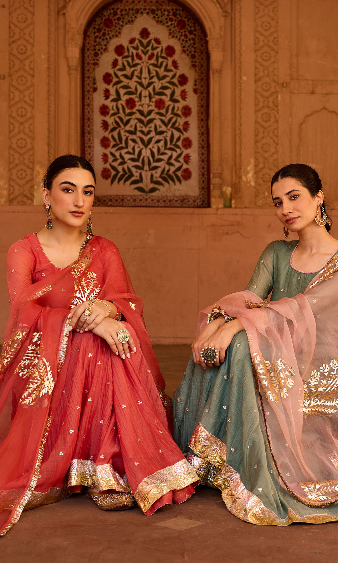 Phillauri 2 ash grey sharara set (set  of 3)