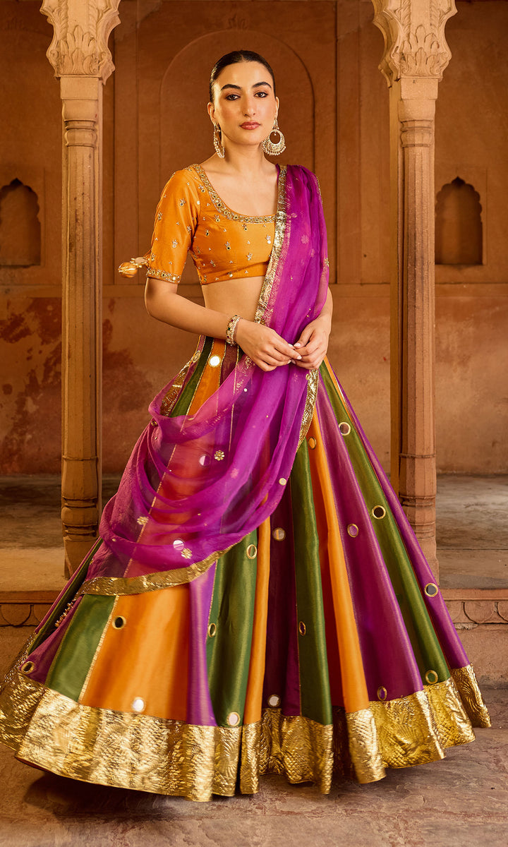 Phillauri 2 multi colour lehenga with blouse and dupatta (set of  3)