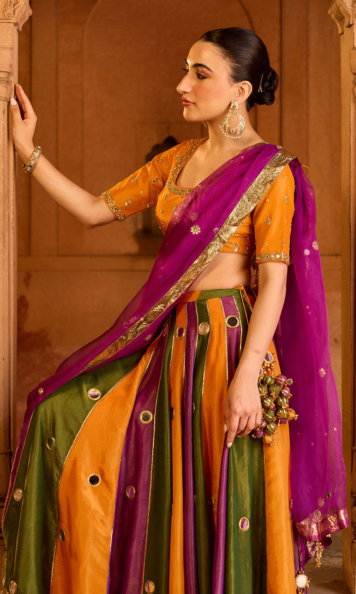 Phillauri 2 multi colour lehenga with blouse and dupatta (set of  3)