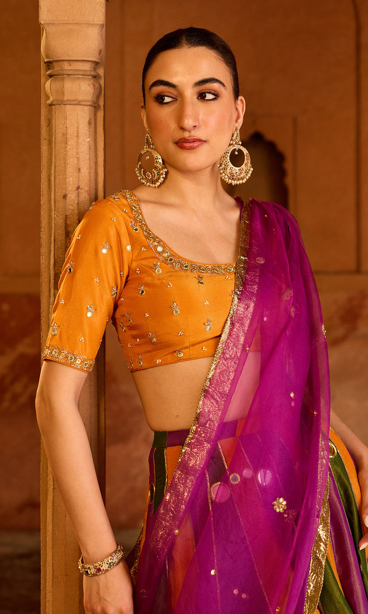 Phillauri 2 multi colour lehenga with blouse and dupatta (set of  3)