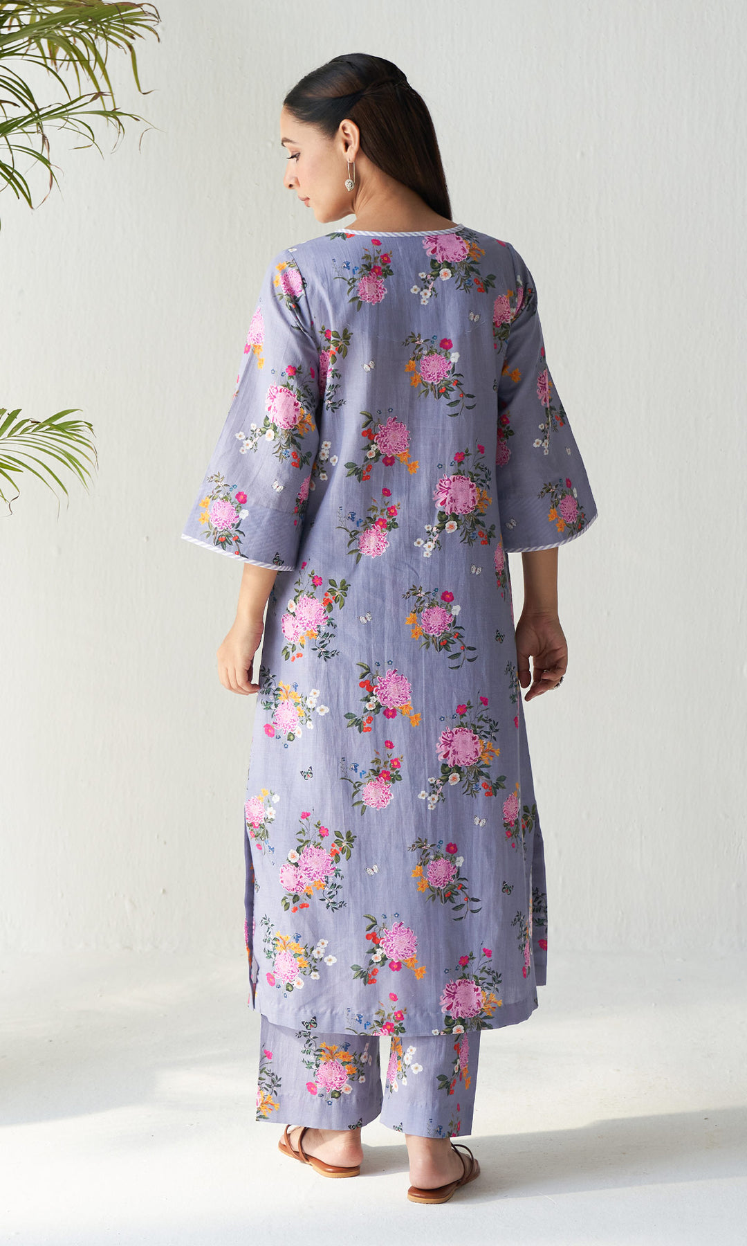 Layla Florals Linen Lilac Co-Ord (set of 2)