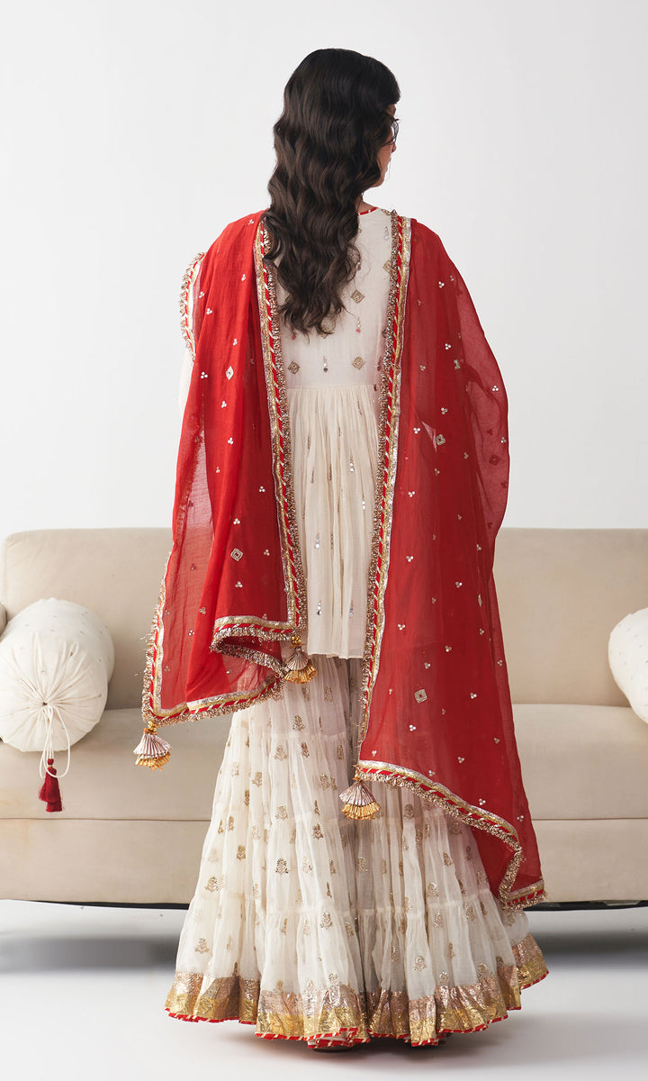 Ishq Off White Garara Set ( Set of 3)