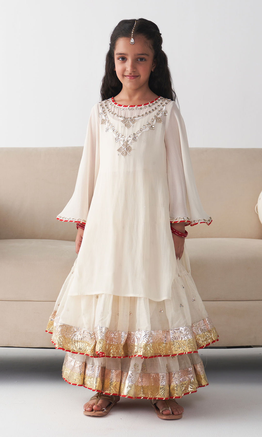 Ishq Off white dress (set of 2)