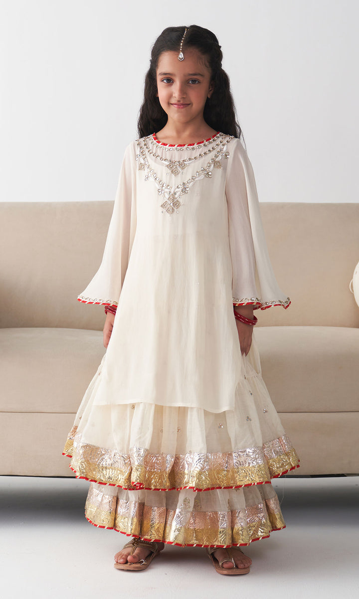 Ishq Off white dress (set of 2)