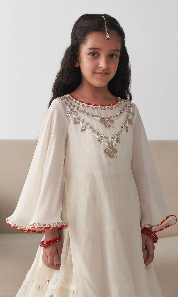 Ishq Off white dress (set of 2)