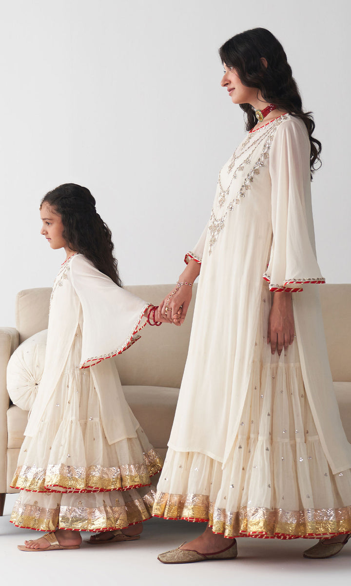 Ishq Off white dress (set of 2)
