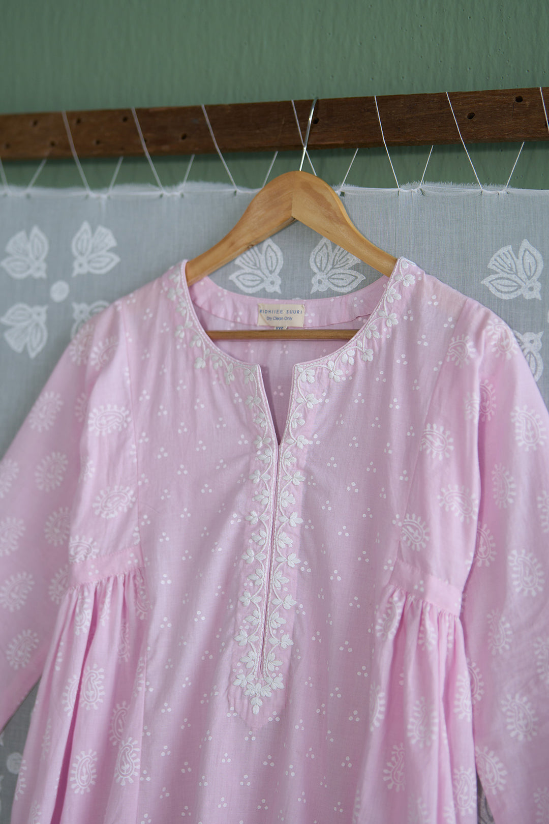 Chhaya Vol 2 Pink Side gather kurta with palazzo and printed dupatta (set of 3)