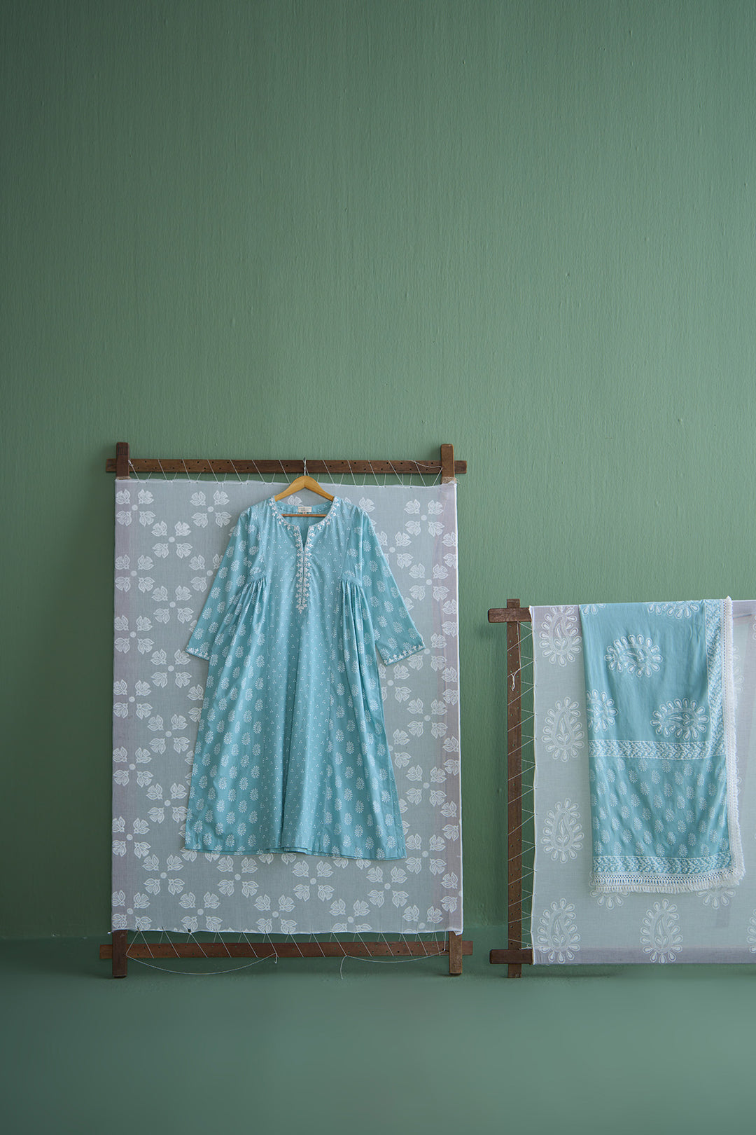 Chhaya Vol 2 Turquoise Paisley dupatta