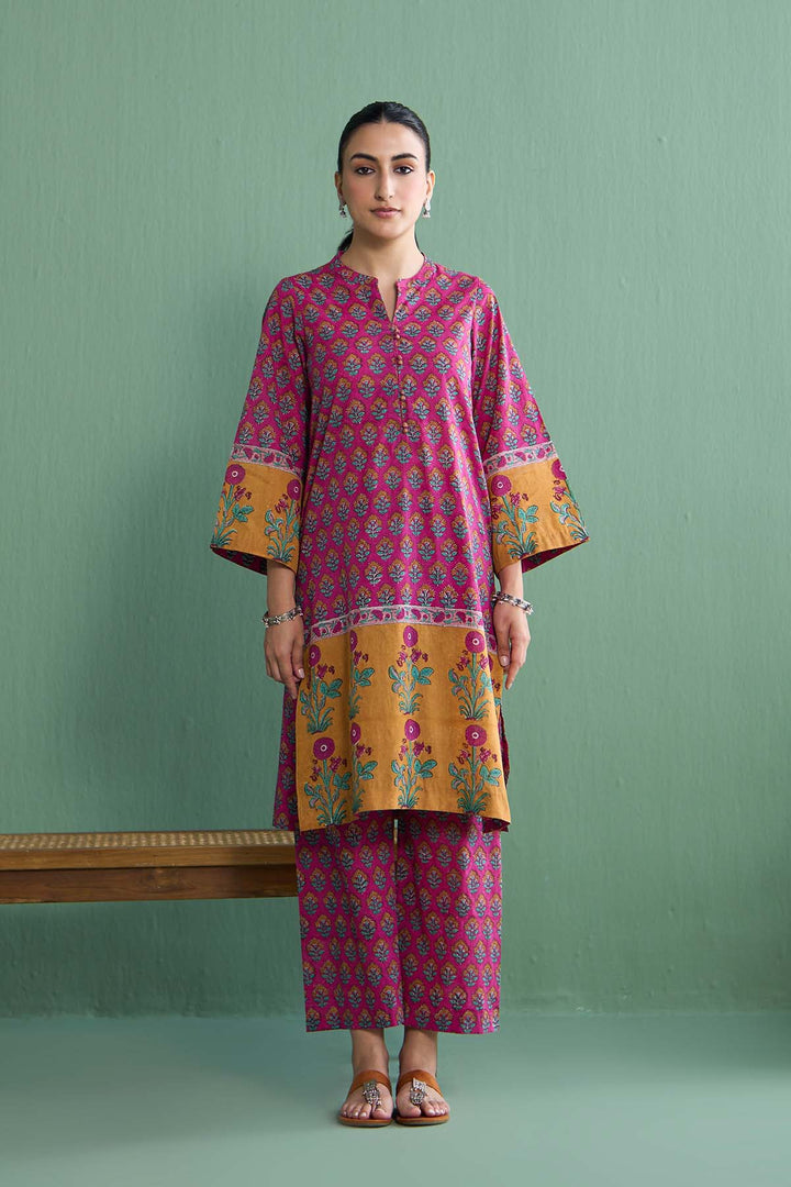 Mughal Summer Pink Co- Ord Set