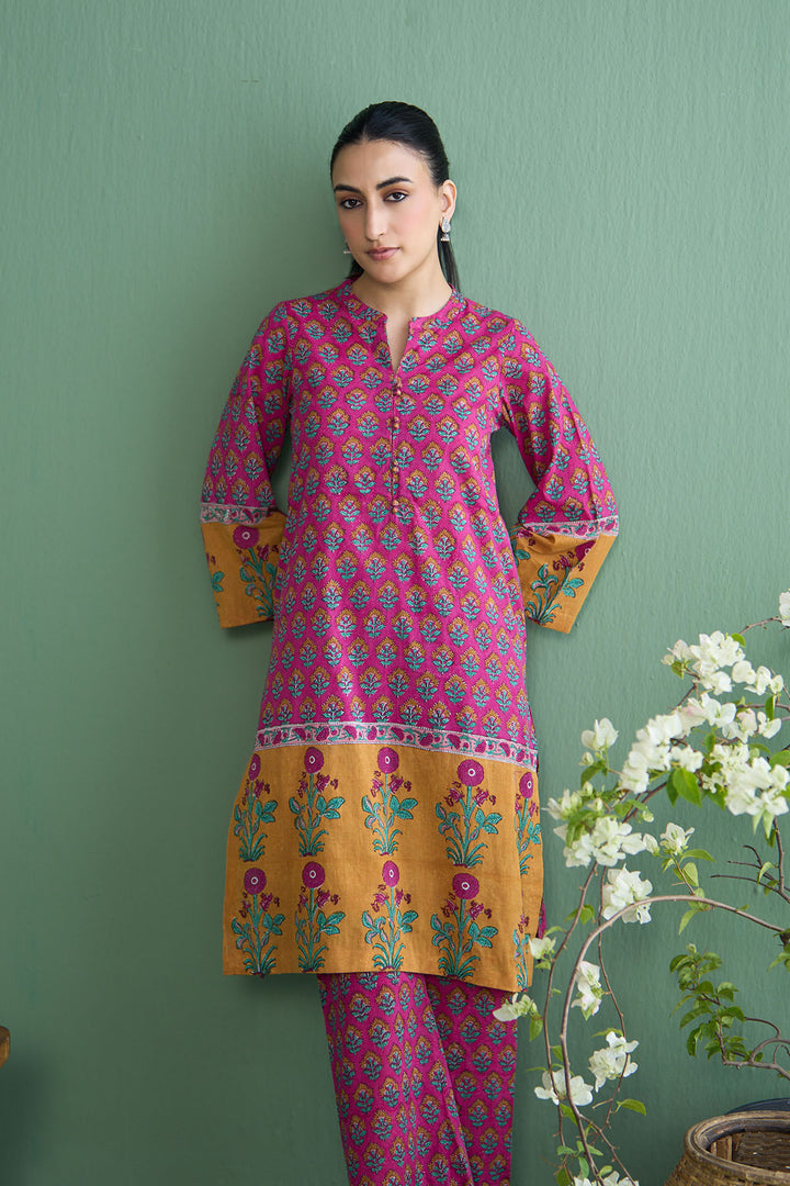 Mughal Summer Pink Co- Ord Set