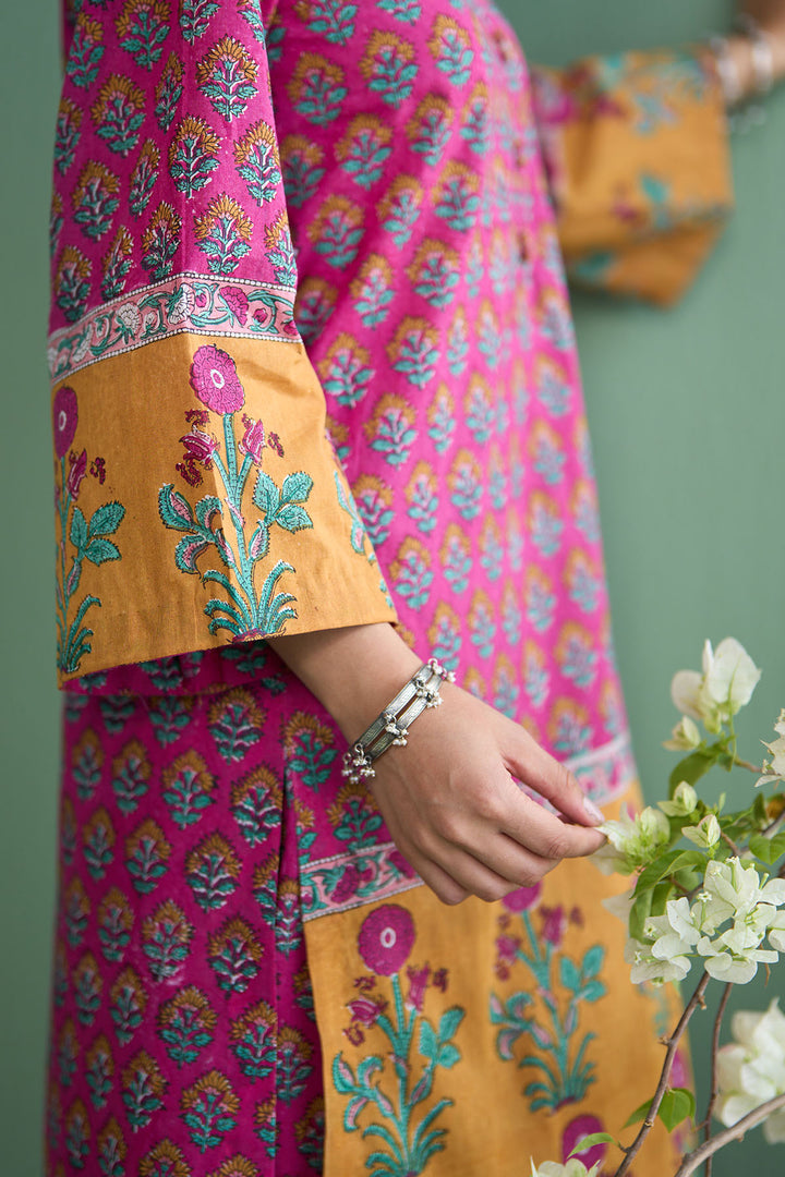 Mughal Summer Pink Co- Ord Set