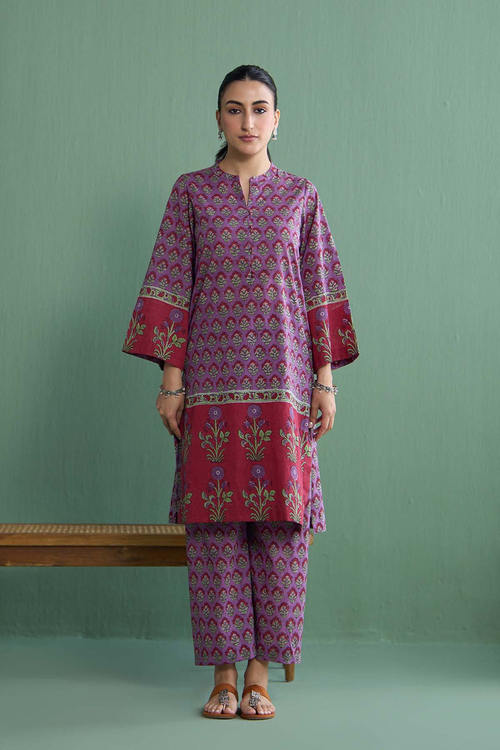 Mughal Summer Purple Co- Ord Set
