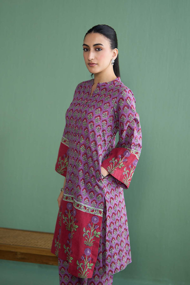 Mughal Summer Purple Co- Ord Set
