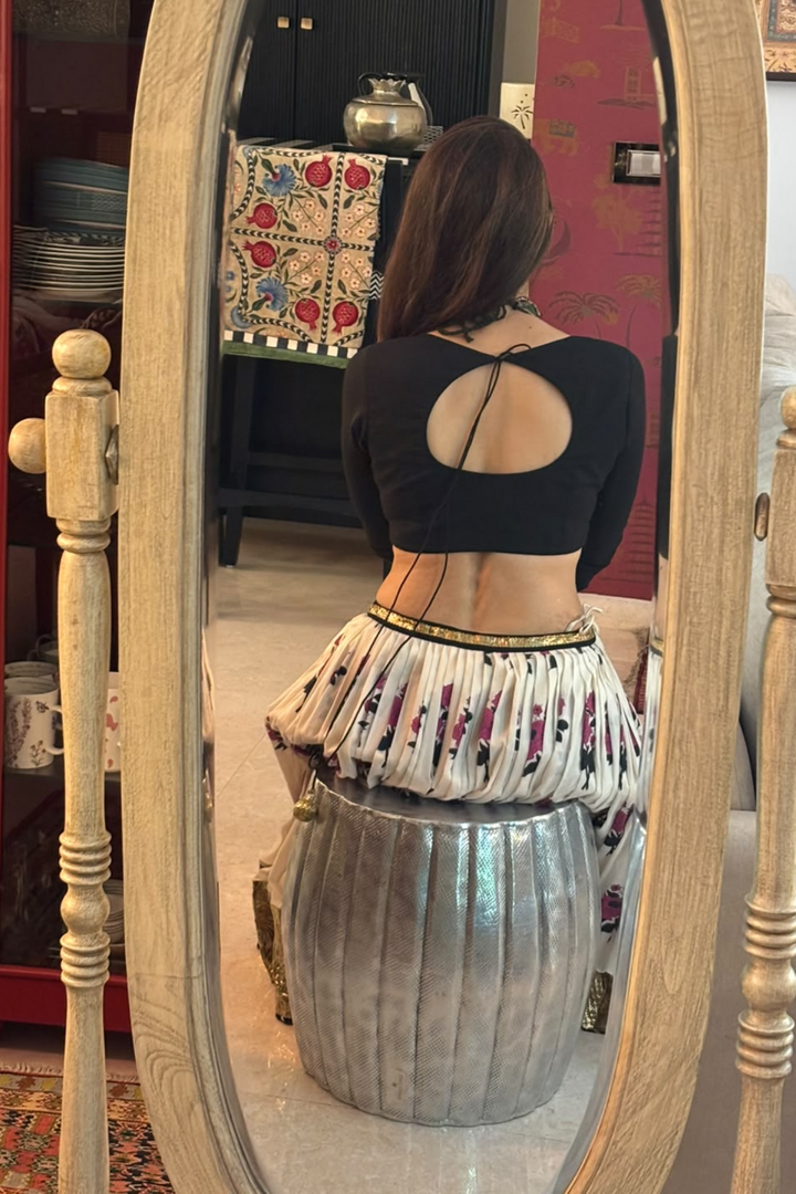 Boota Phool Gota Skirt Set (Set of 3)