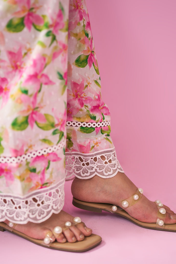 Summer Essentials 26 Off White With Multi Colour Floral Co-Ord Set ( Set Of 2 )