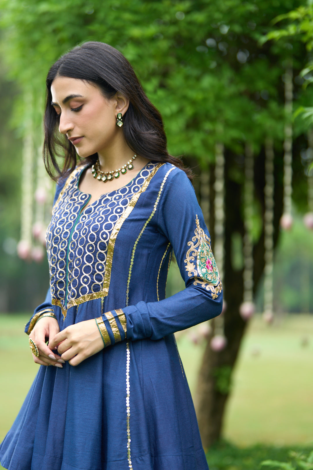 Phillauri Vol 3 blue embroidered sharara set ( set of 3)