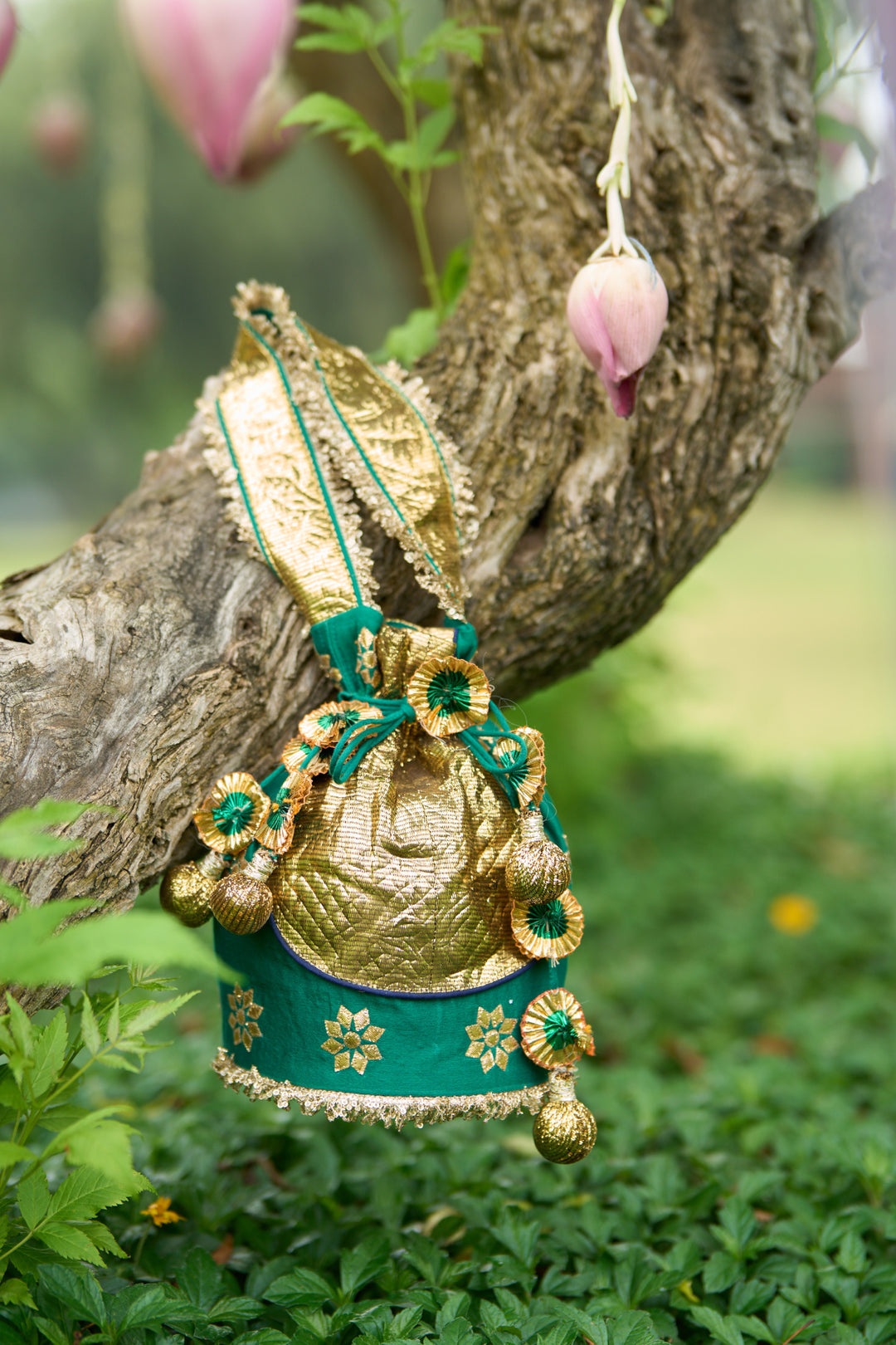 Phillauri Vol 3 phillauri vol. 3 green gota lampi potli bag