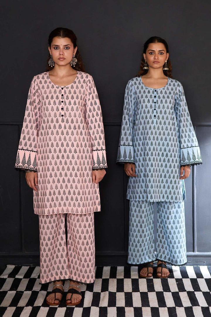 Siyahi blue co-ord set ( Set of 2 )
