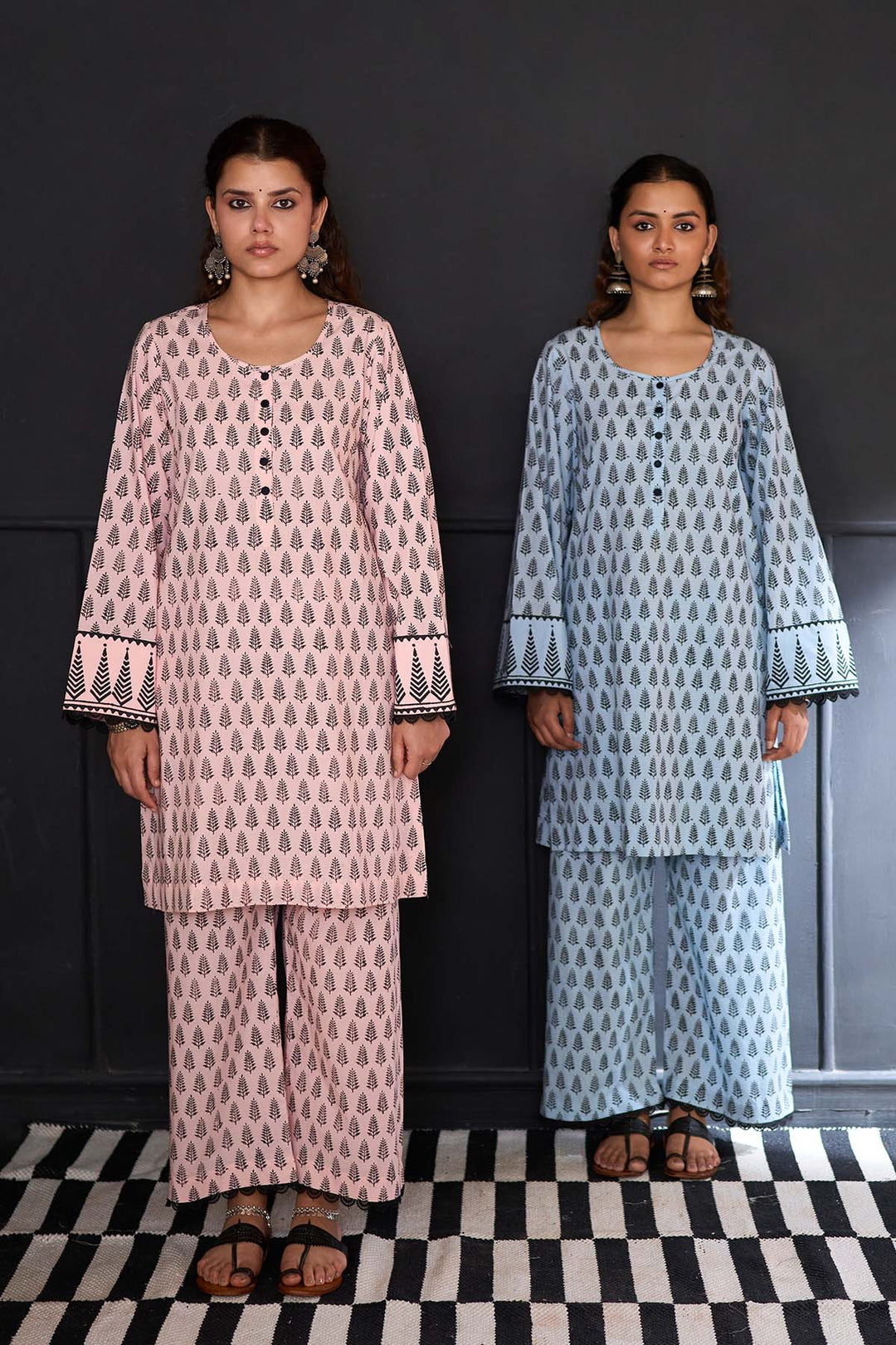Siyahi soft pink co-ord set ( Set of 2 )
