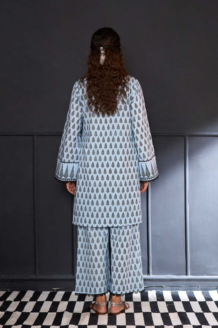 Siyahi blue co-ord set ( Set of 2 )