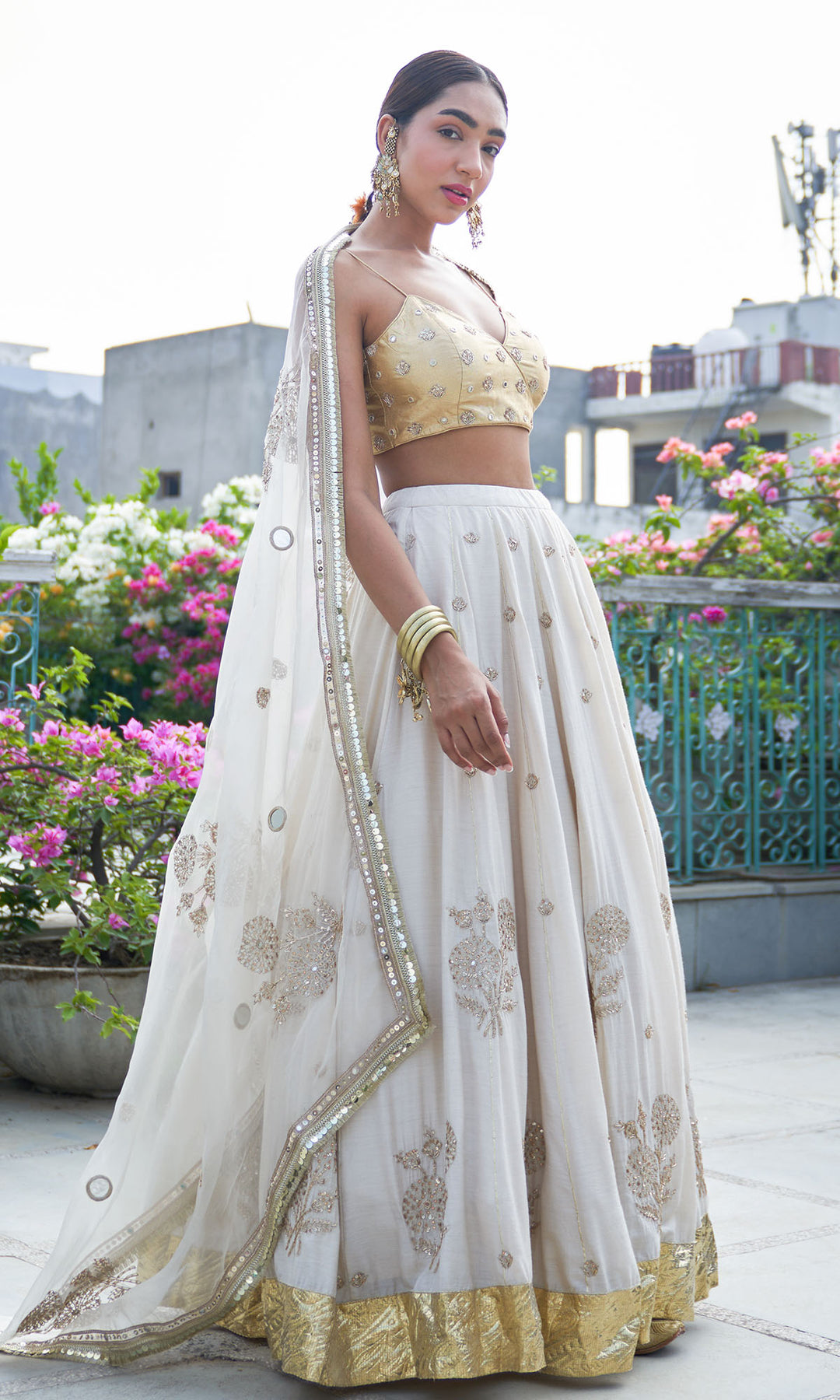 Drzyaa by Ridhiee Surii Buy Jhilmil Mustard Blockprinted