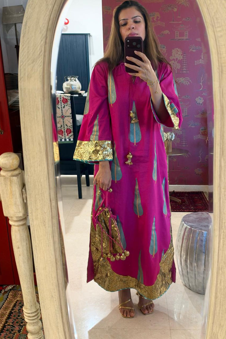 Boota Gulaabo chinar kaftan