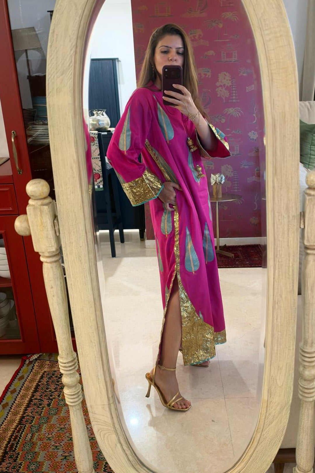 Boota Gulaabo chinar kaftan