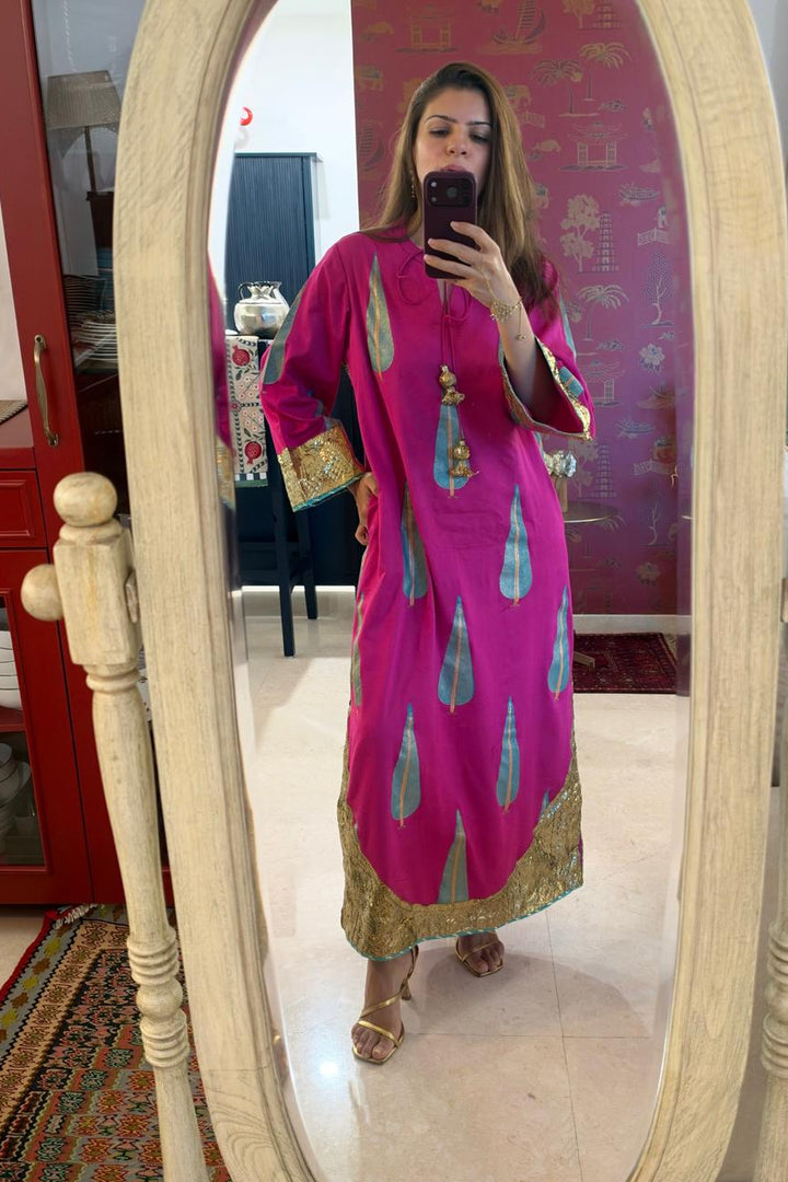 Boota Gulaabo chinar kaftan