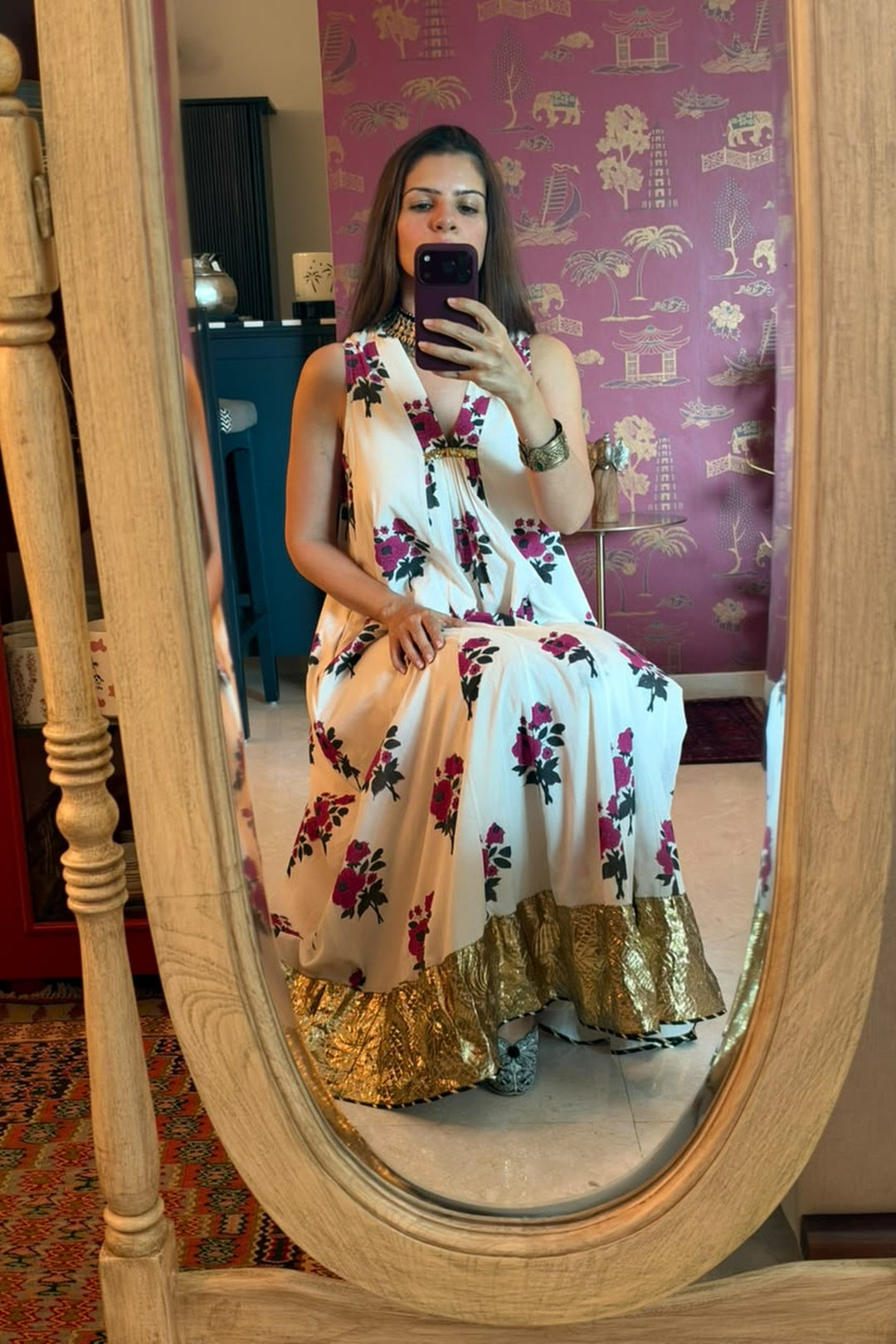Boota Phool ghera dress