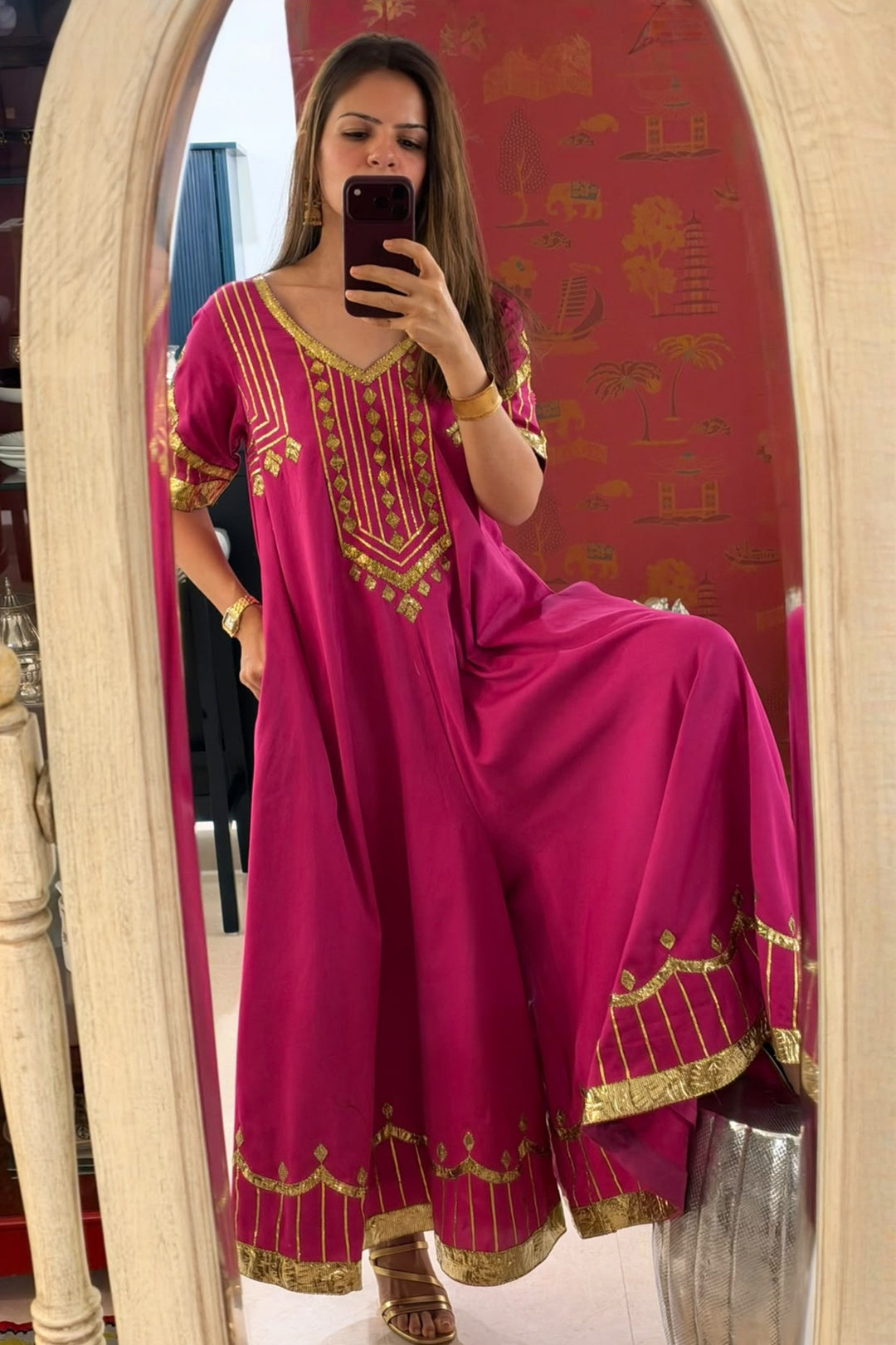 Boota Gulaabo gota jumpsuit