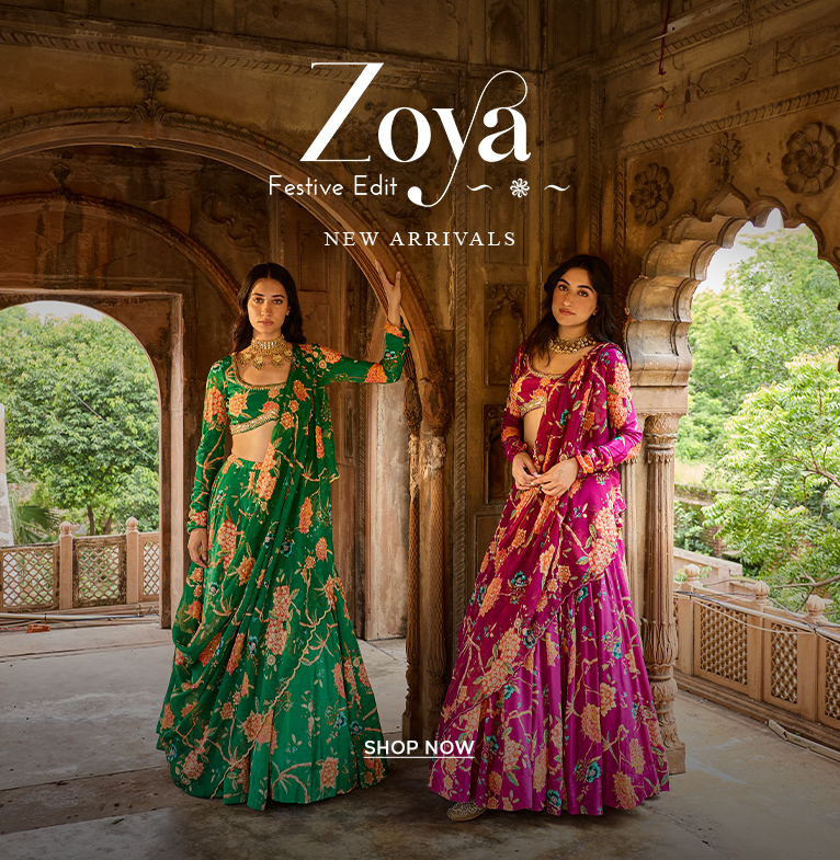 zoya festive edit new arrivals home page mobile banner