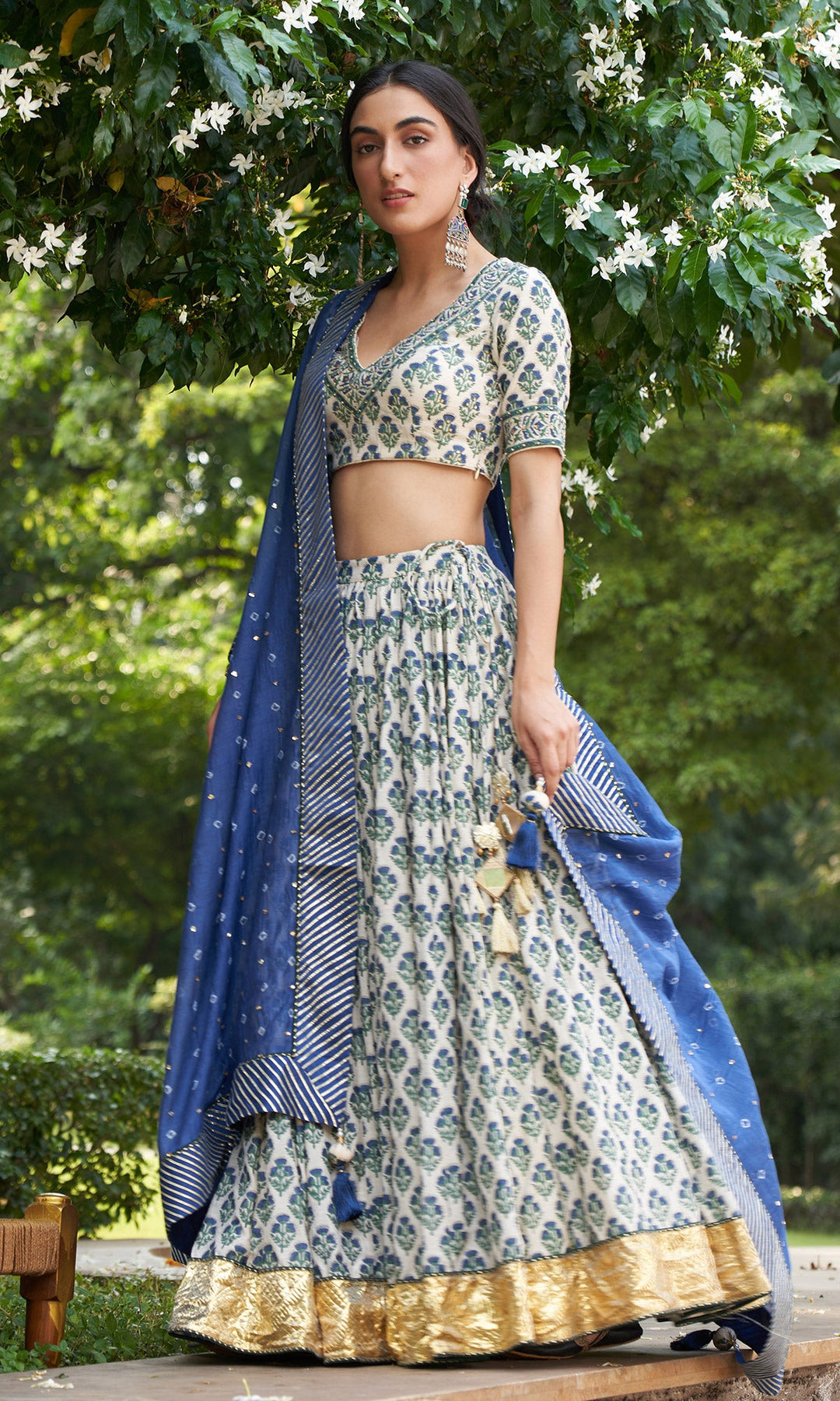 Wedding High Neck Blouse Lehenga Bridal Lehenga High Neck Blouse