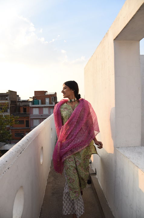 Floral Block Printed Suit Set - Set of 3